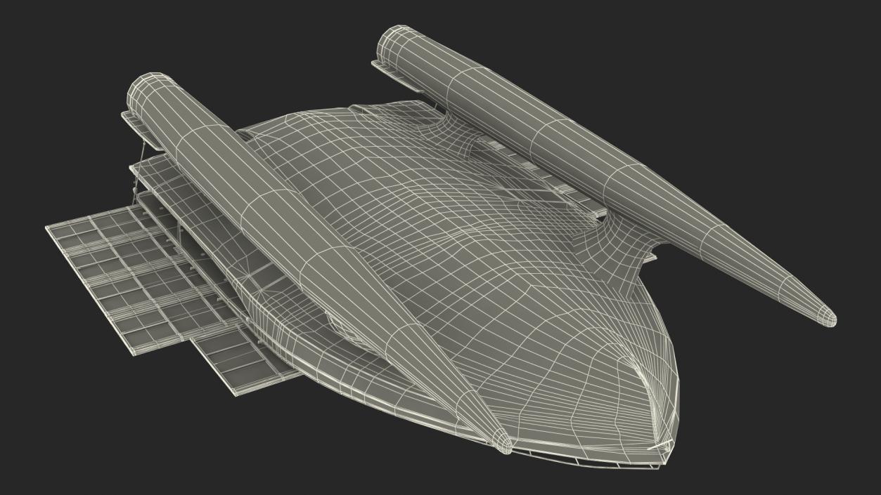 PlanetSolar Boat Simple Interior Rigged 3D model