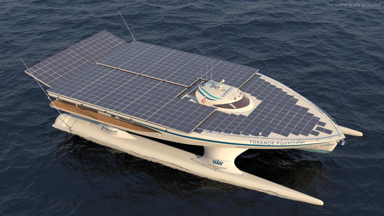 PlanetSolar Boat Simple Interior Rigged 3D model