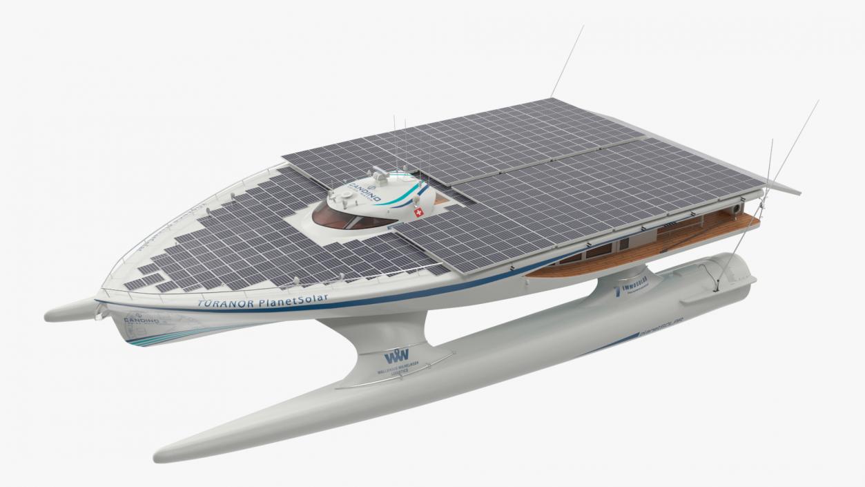 PlanetSolar Boat Simple Interior Rigged 3D model