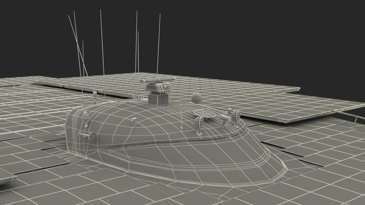 PlanetSolar Boat Simple Interior Rigged 3D model