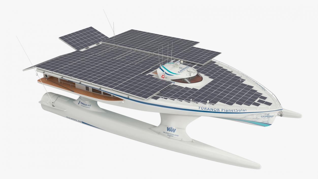 PlanetSolar Boat Simple Interior Rigged 3D model