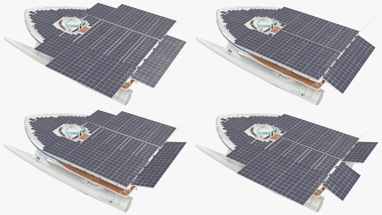 PlanetSolar Boat Simple Interior Rigged 3D model