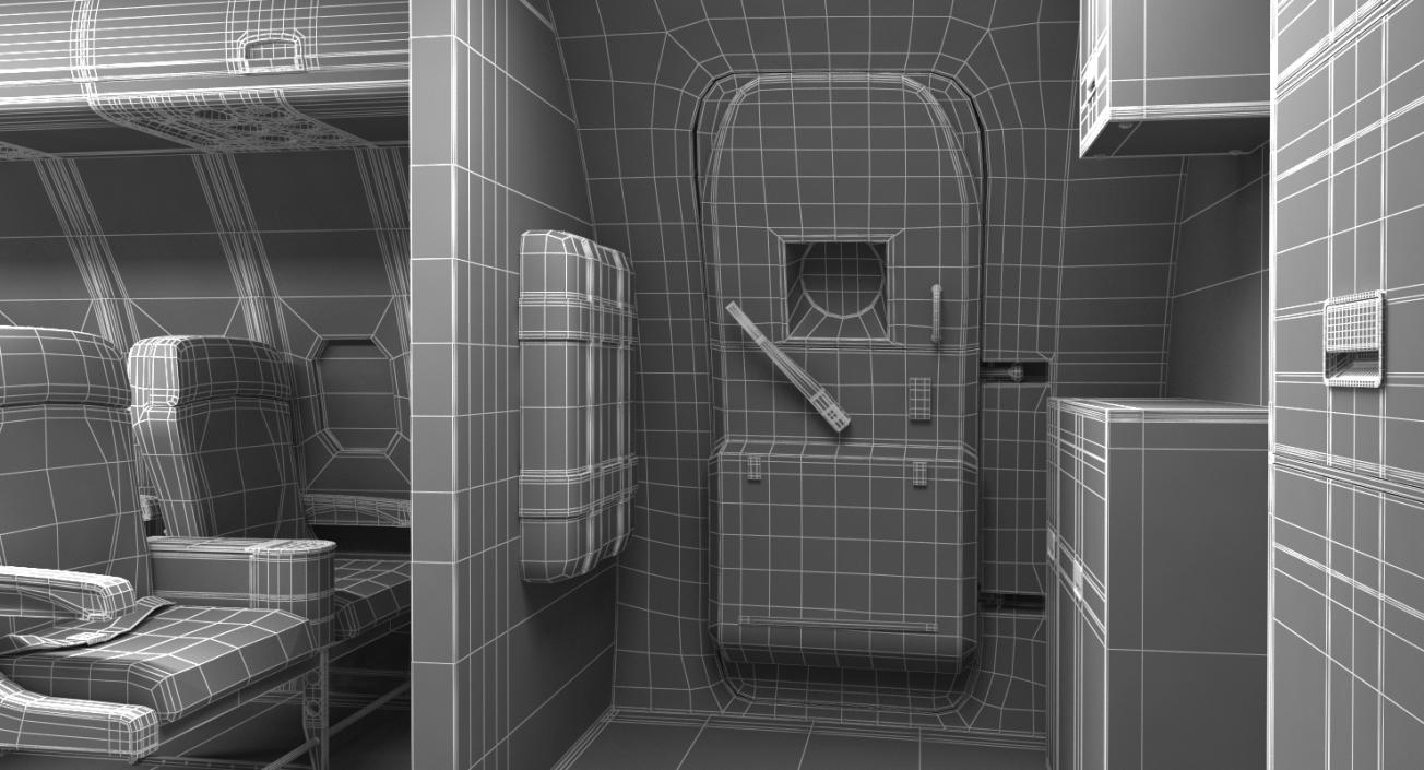 3D Boeing 757-300 Generic with Cabin model