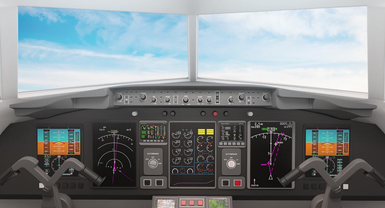 3D Boeing 757-300 Generic with Cabin model