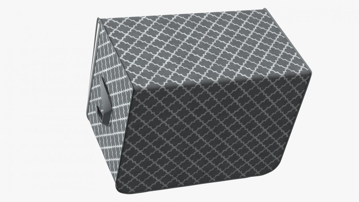 3D Foldable Storage Box Grey Empty