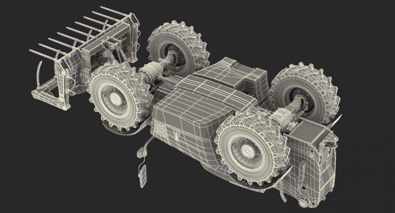 Hydraulic Telehandler Grabber Generic 3D