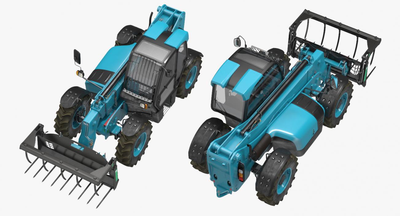 Hydraulic Telehandler Grabber Generic 3D