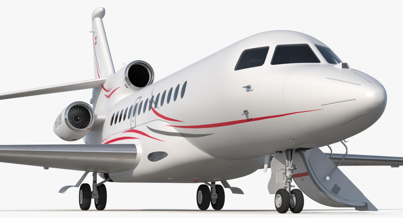 3D Dassault Falcon 7X model