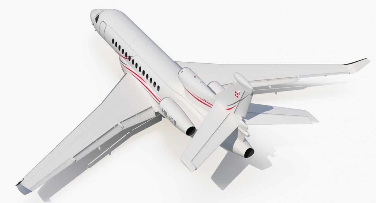 3D Dassault Falcon 7X model