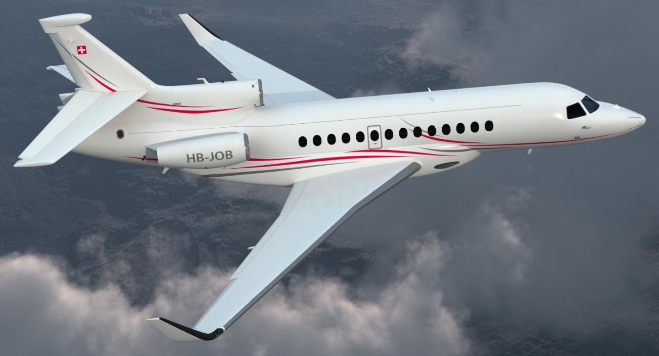 3D Dassault Falcon 7X model