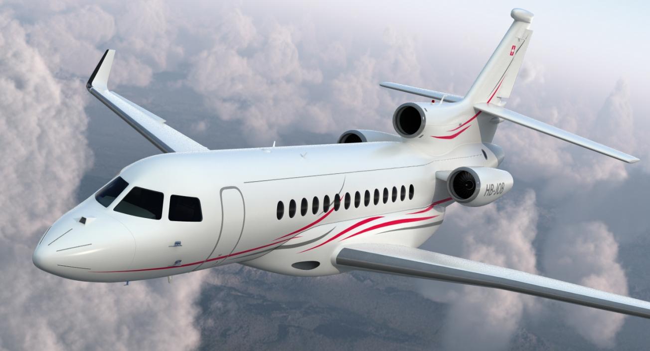 3D Dassault Falcon 7X model