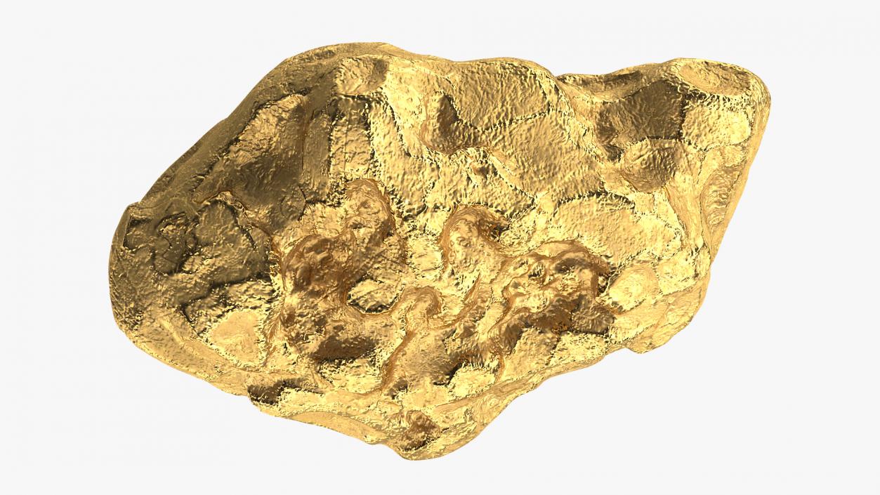 3D model Gold Natural Mineral