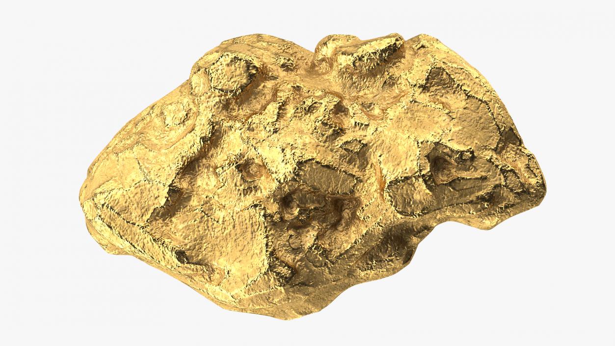 3D model Gold Natural Mineral