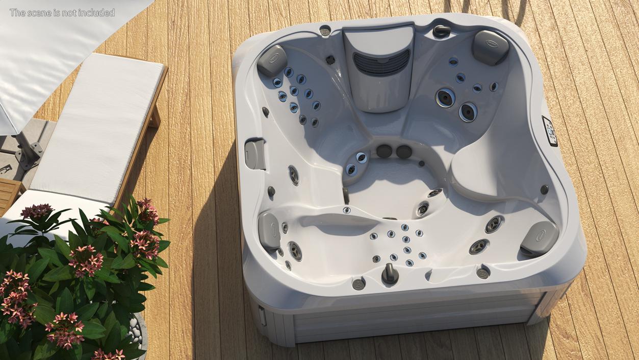 3D Jacuzzi J 335 Hot Tub Grey