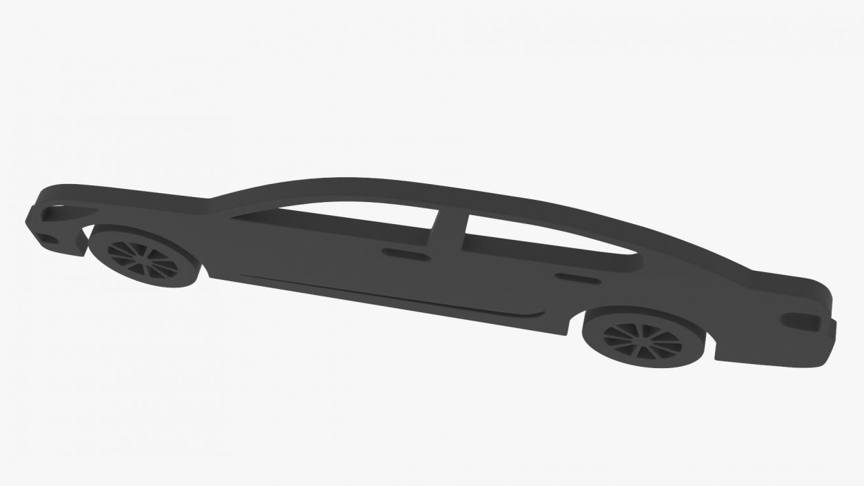 3D model Car Sedan Silhouette