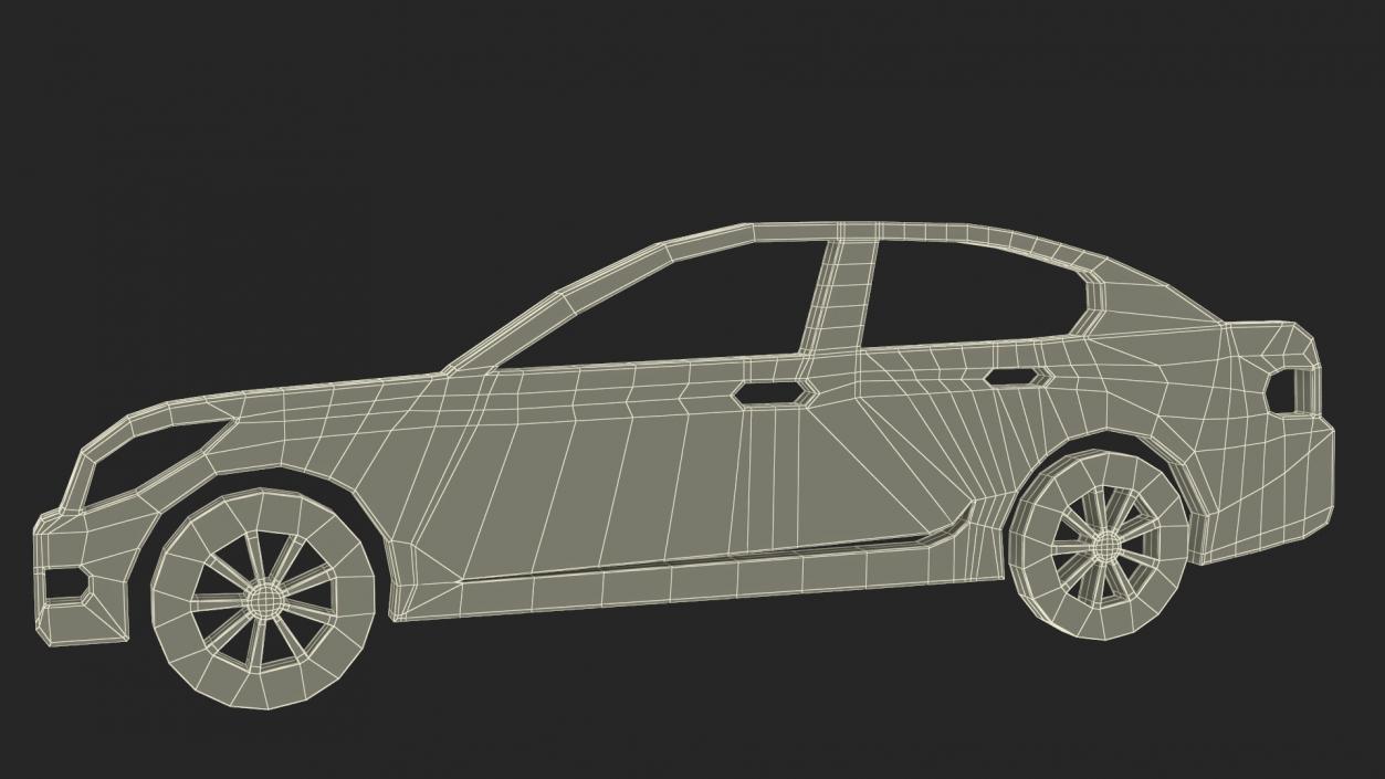 3D model Car Sedan Silhouette