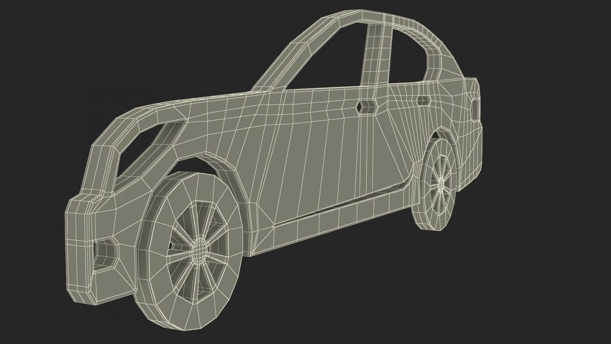 3D model Car Sedan Silhouette