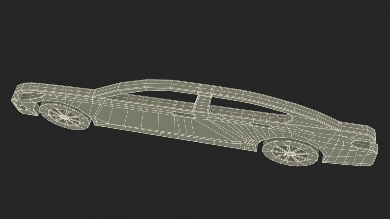 3D model Car Sedan Silhouette