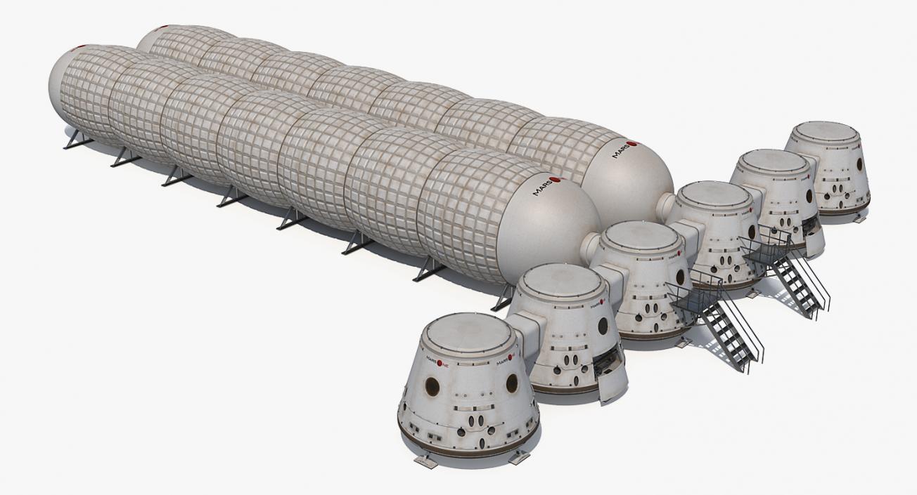 Mars Colony 3D Models Collection 3D