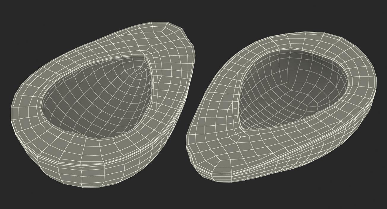 Avocado Half 3D