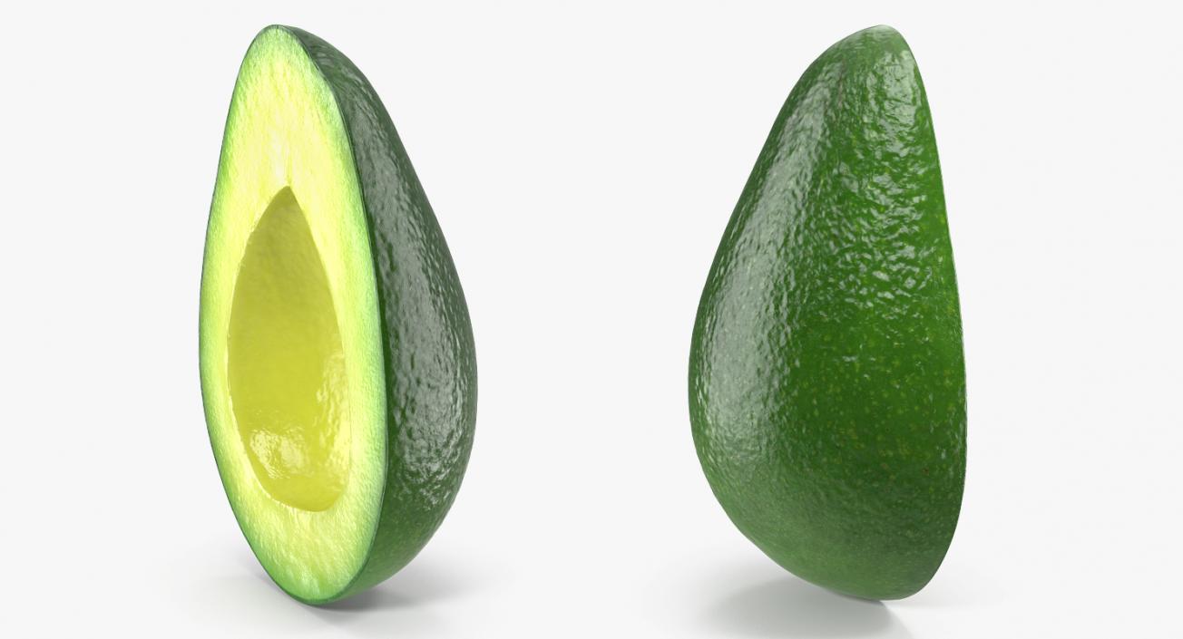 Avocado Half 3D