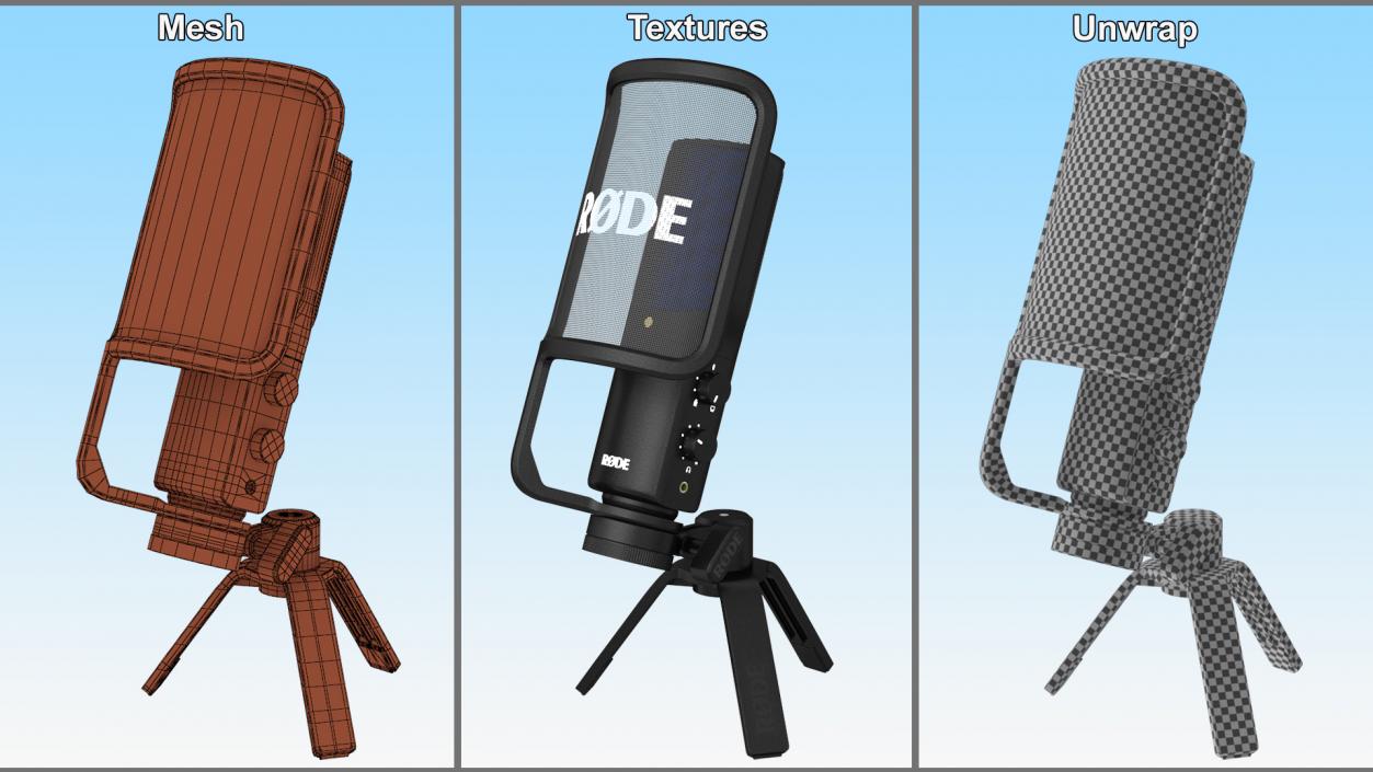 3D Rode NT Streaming Microphone model