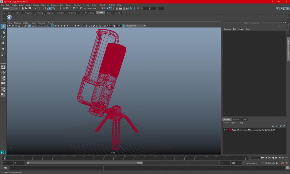 3D Rode NT Streaming Microphone model