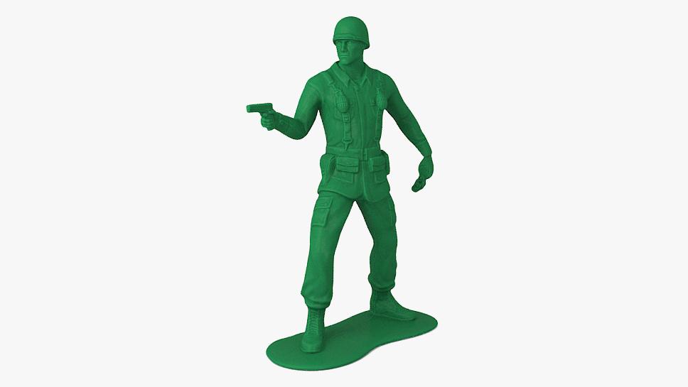 3D Green Plastic Toy Soldier Binoculars Pistol model