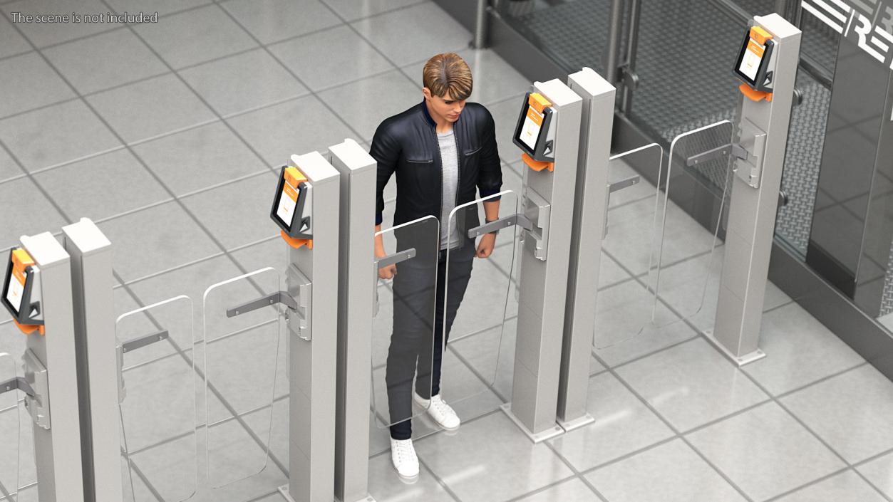 3D Axess AX500 Smart Gate NG Flap Glass