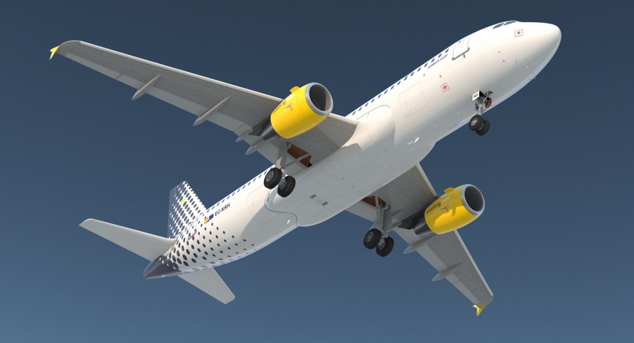 3D Airbus A320 Vueling Airlines model