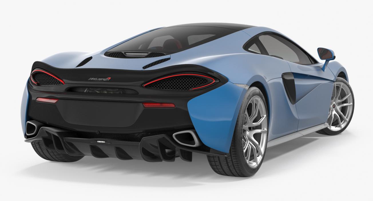 Supercar McLaren 570GT 2017 3D