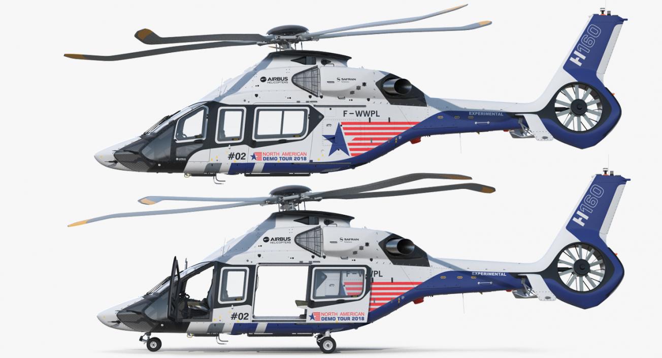 3D model Airbus Helicopters H160 Rigged