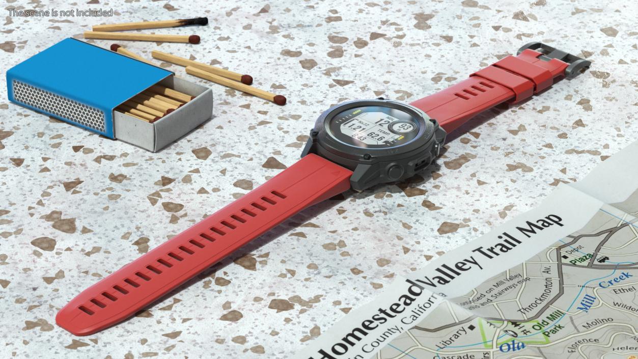 Dive Smartwatch Red Band 3D model