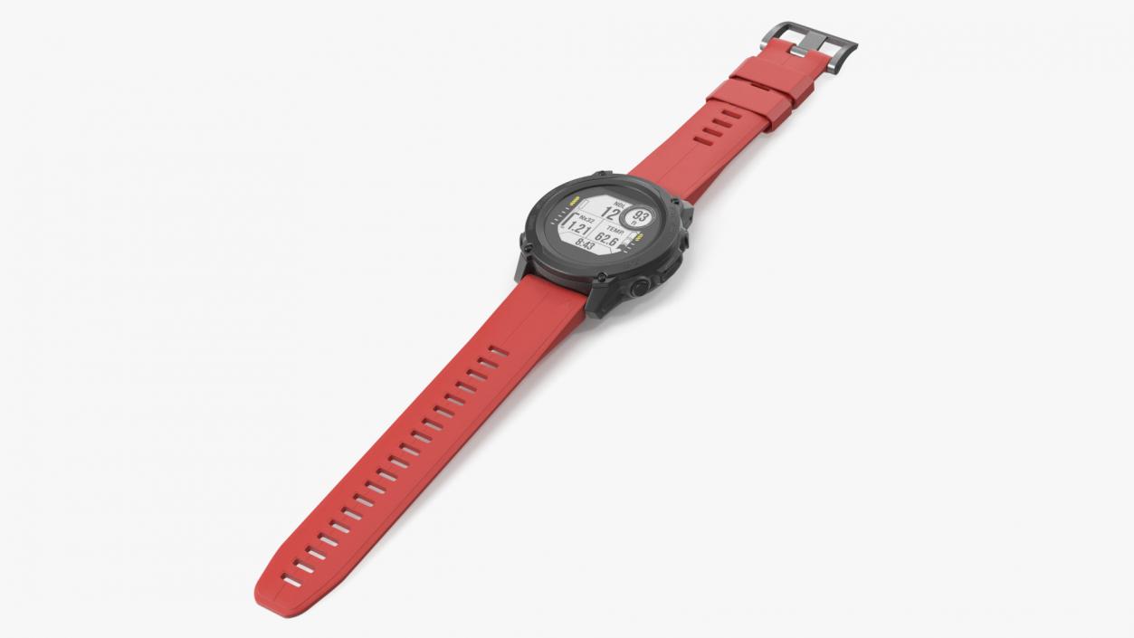 Dive Smartwatch Red Band 3D model