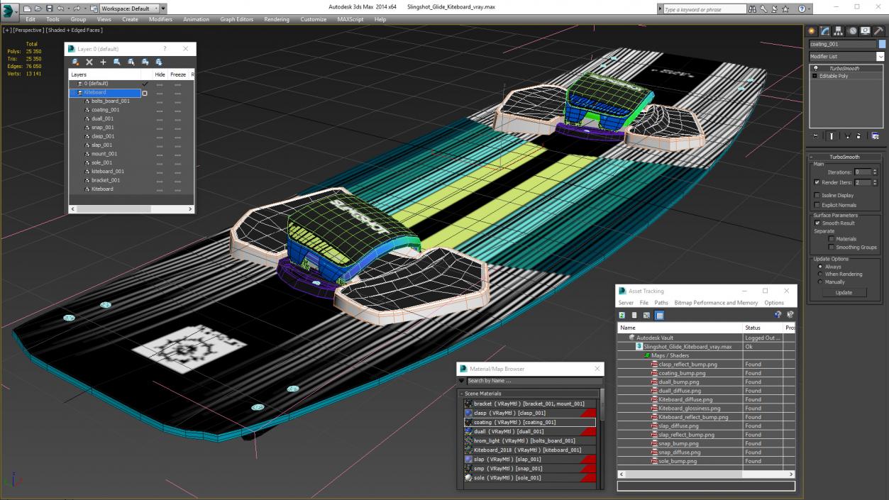 3D model Slingshot Glide Kiteboard