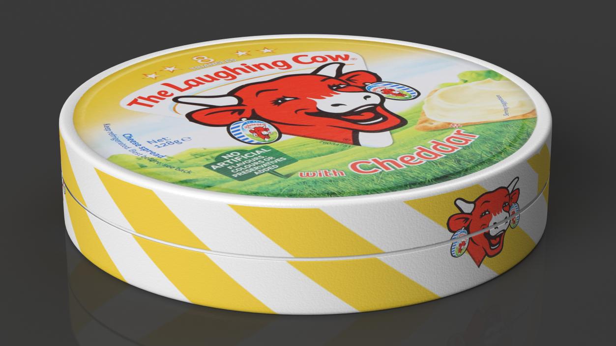 3D model Package of Creamy Cheese Laughing Cow Cheddar