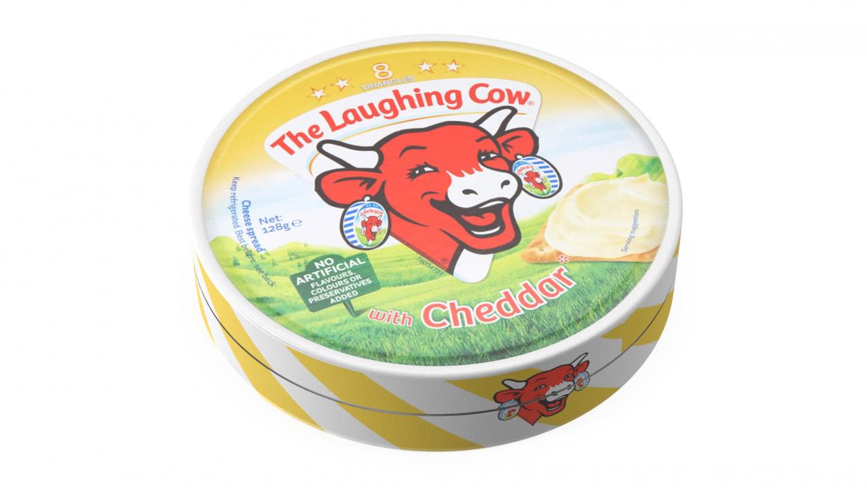 3D model Package of Creamy Cheese Laughing Cow Cheddar