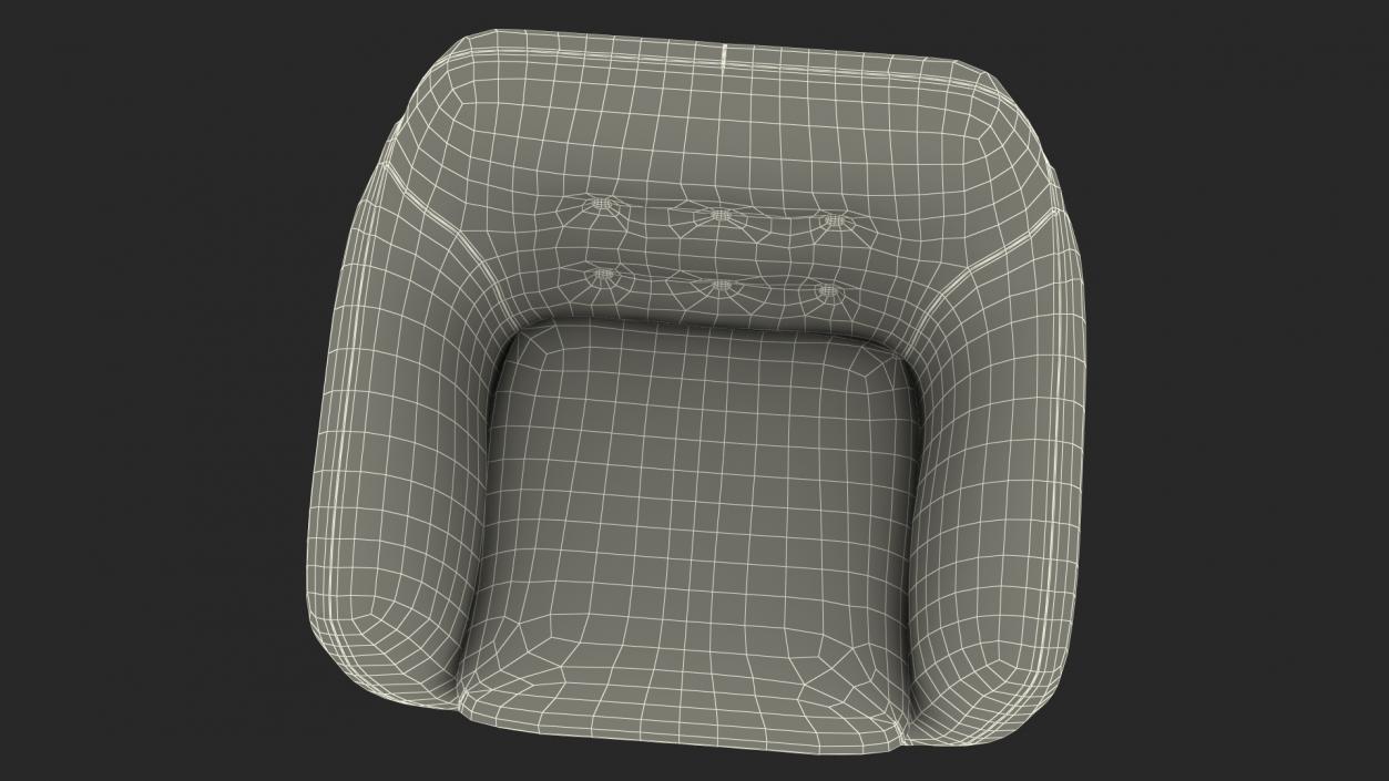 Comfy Armchair Grey 3D model