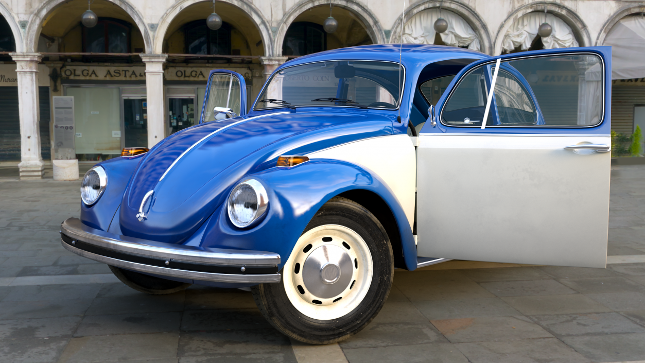 3D model Iconic Volkswagen Beetle Rigged for Maya