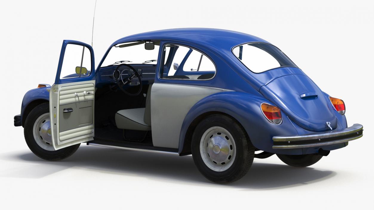 3D model Iconic Volkswagen Beetle Rigged for Maya