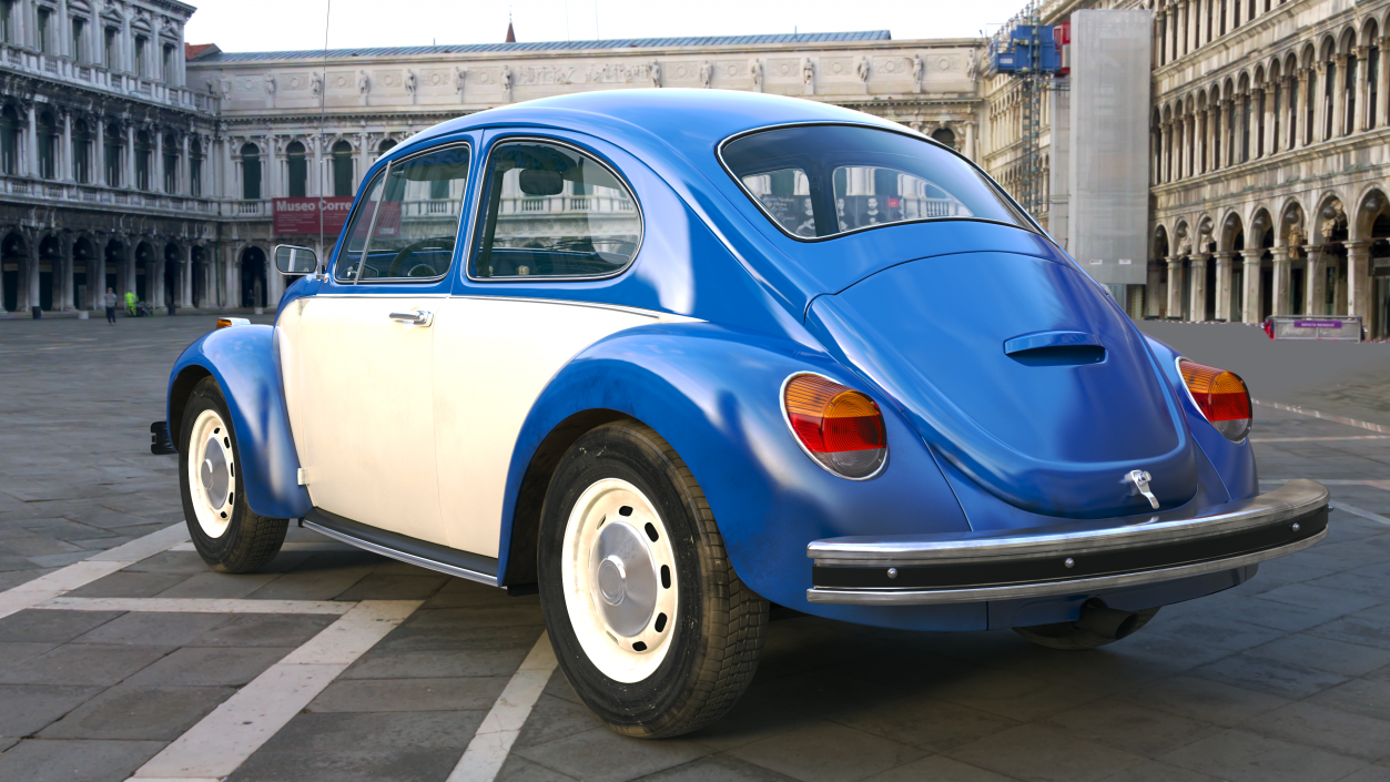 3D model Iconic Volkswagen Beetle Rigged for Maya