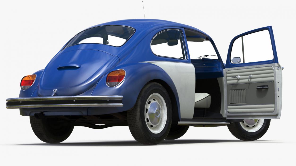 3D model Iconic Volkswagen Beetle Rigged for Maya