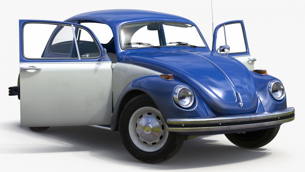 3D model Iconic Volkswagen Beetle Rigged for Maya