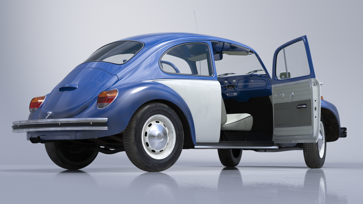 3D model Iconic Volkswagen Beetle Rigged for Maya