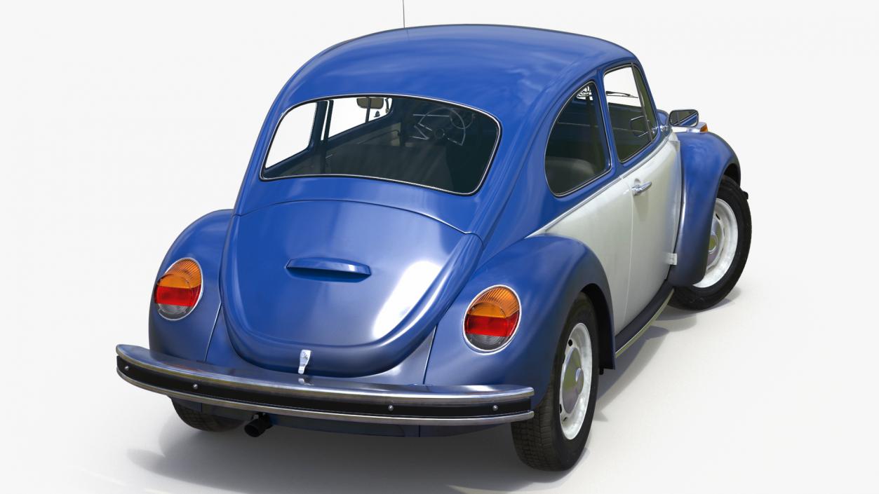 3D model Iconic Volkswagen Beetle Rigged for Maya