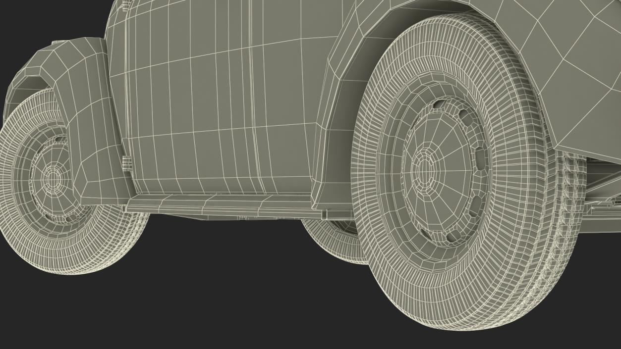 3D model Iconic Volkswagen Beetle Rigged for Maya