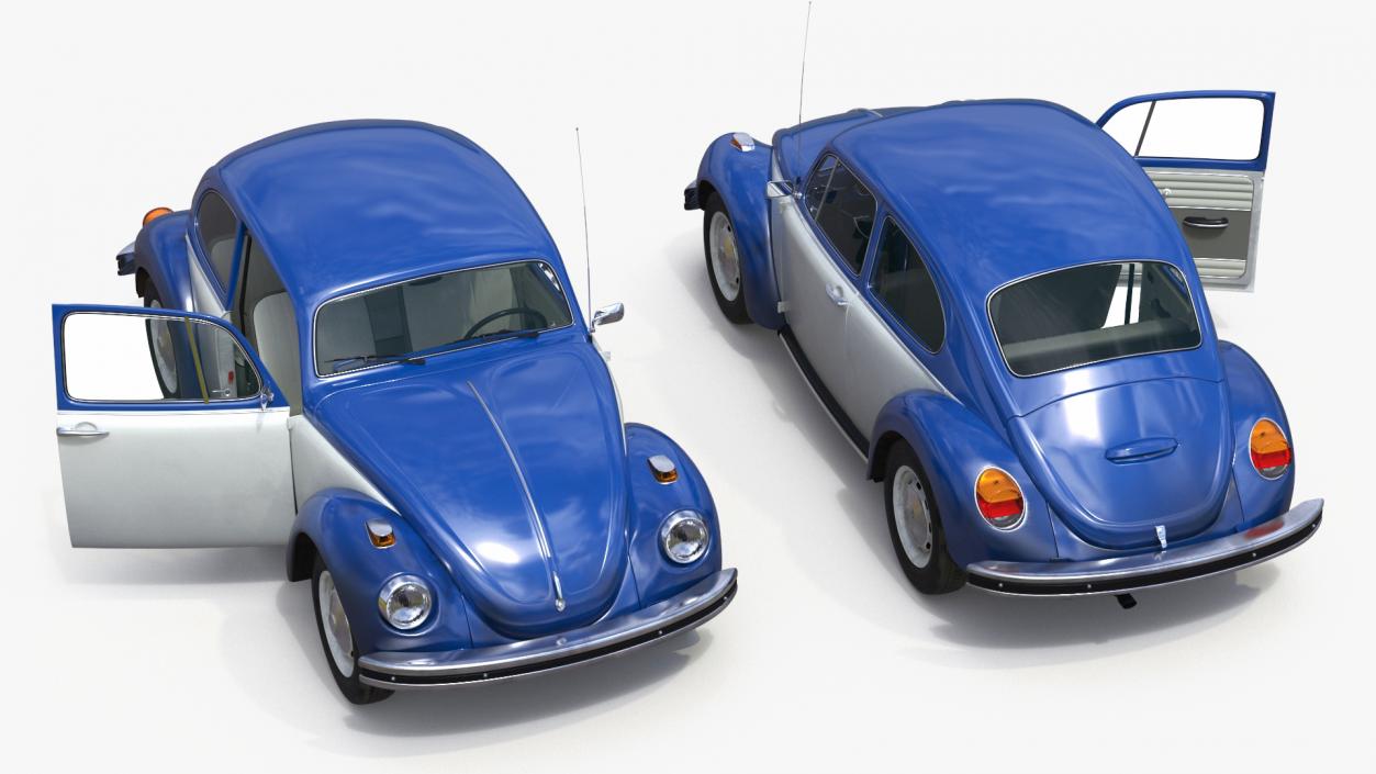 3D model Iconic Volkswagen Beetle Rigged for Maya