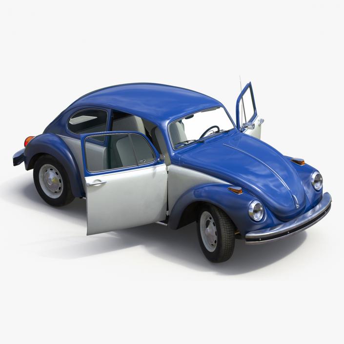 3D model Iconic Volkswagen Beetle Rigged for Maya