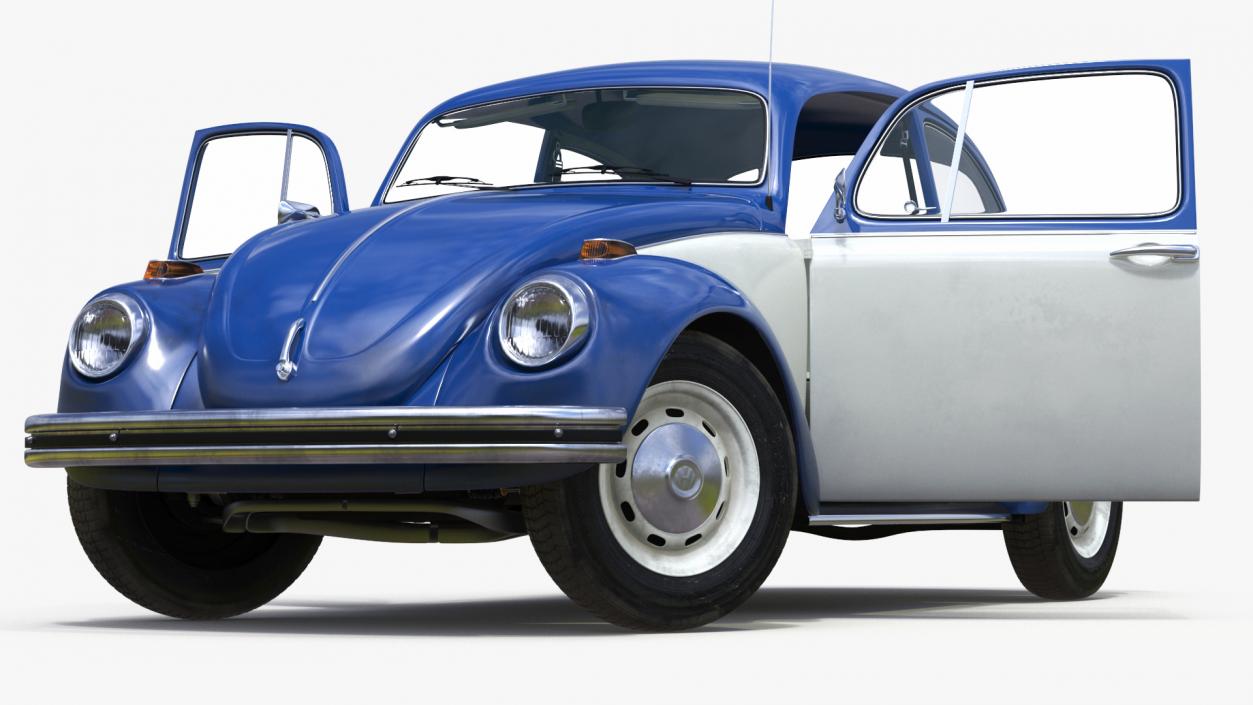 3D model Iconic Volkswagen Beetle Rigged for Maya