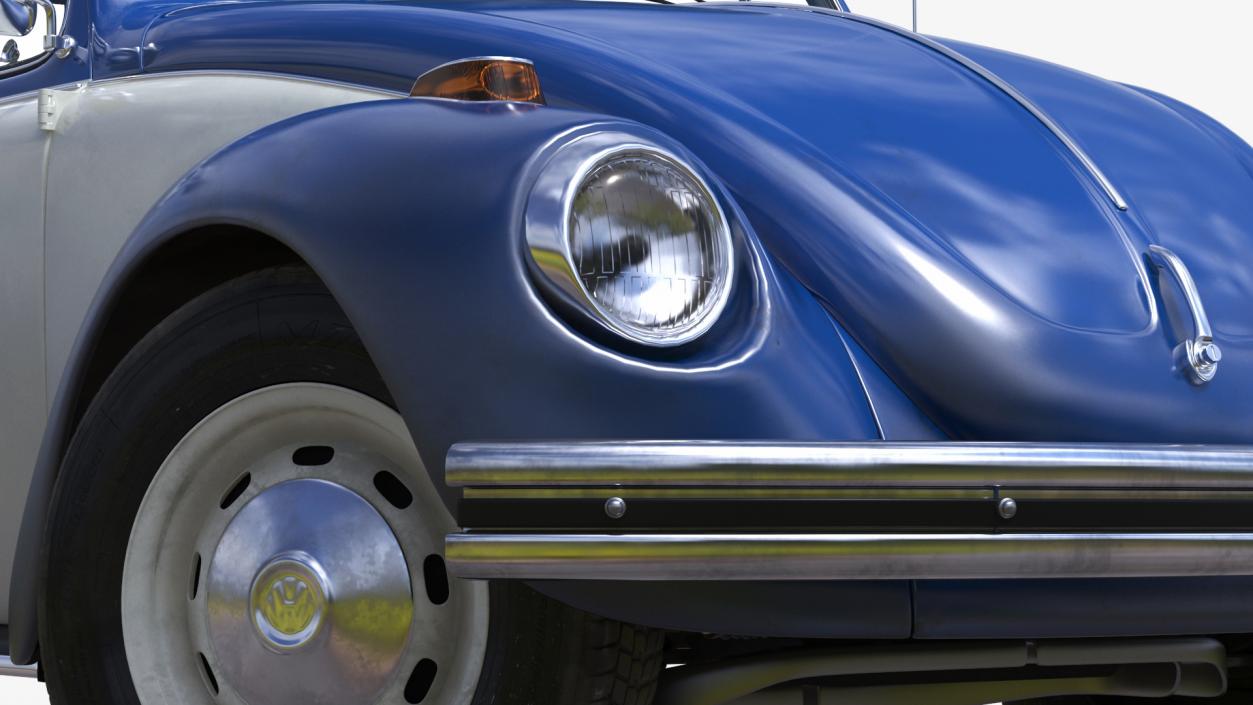 3D model Iconic Volkswagen Beetle Rigged for Maya